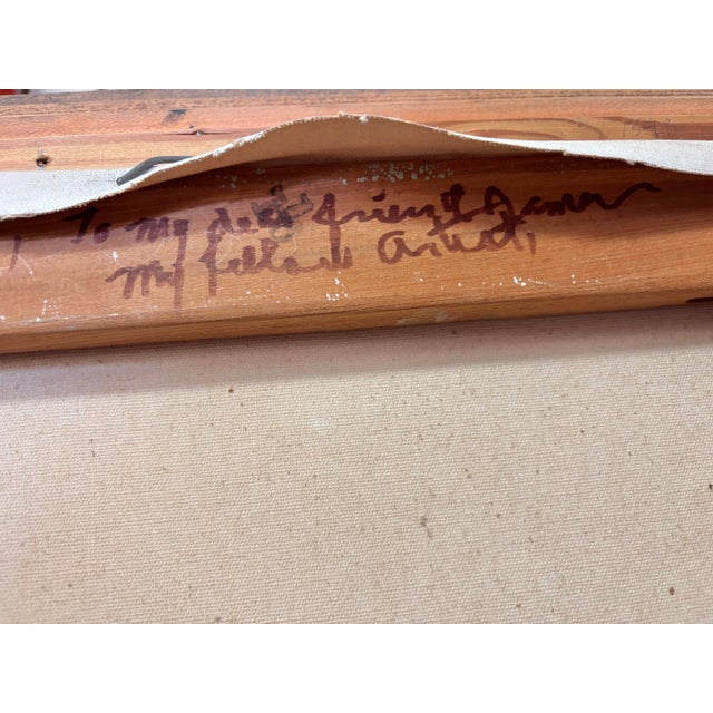 Early 20th Century "Little Donkey" Oil Painting by Renowned Texas Artist, Emily Rutland (1890-1983) For Sale - Image 9 of 11