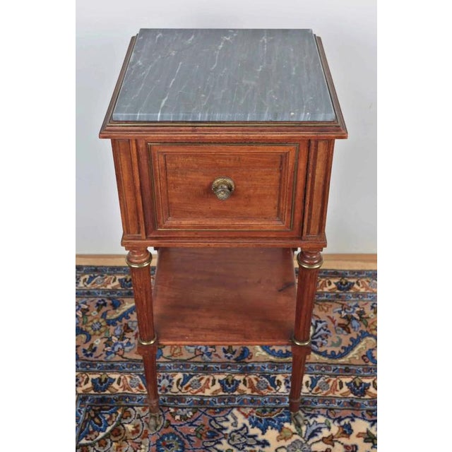 Wood Louis XVI Style Bedside Table For Sale - Image 7 of 7