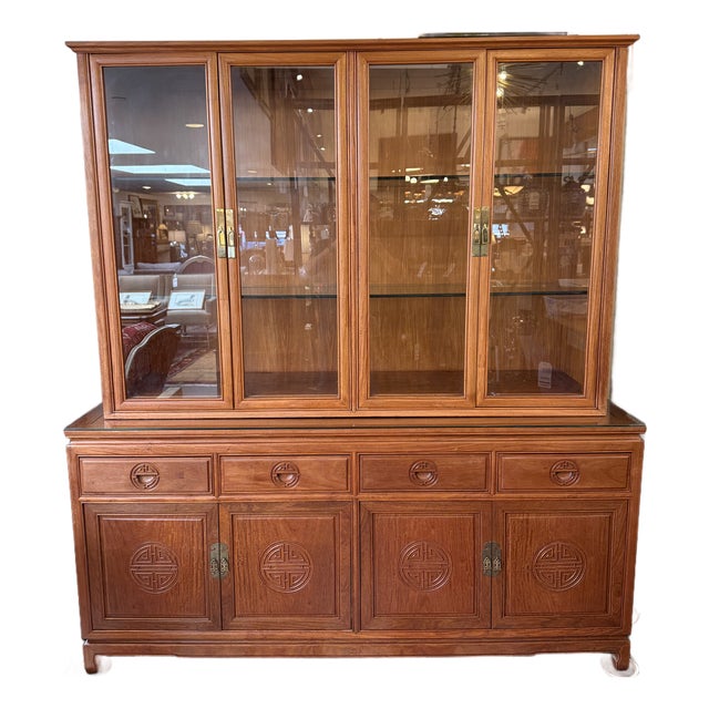 Chinese Ming Style Rosewood Display Cabinet For Sale