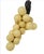 1950s 1950's Large Vintage Italian Alabaster Grapes With Grapevine Stem For Sale - Image 5 of 6