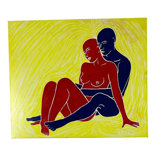 Andriy Klishyn Magnetism — Original Oil Painting on Canvas Contemporary Figurative Ar For Sale