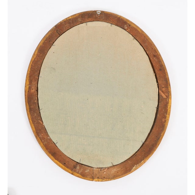 Wood Antique French Rococo Oval Giltwood Mirrors, 1800s, Set of 2 For Sale - Image 7 of 14