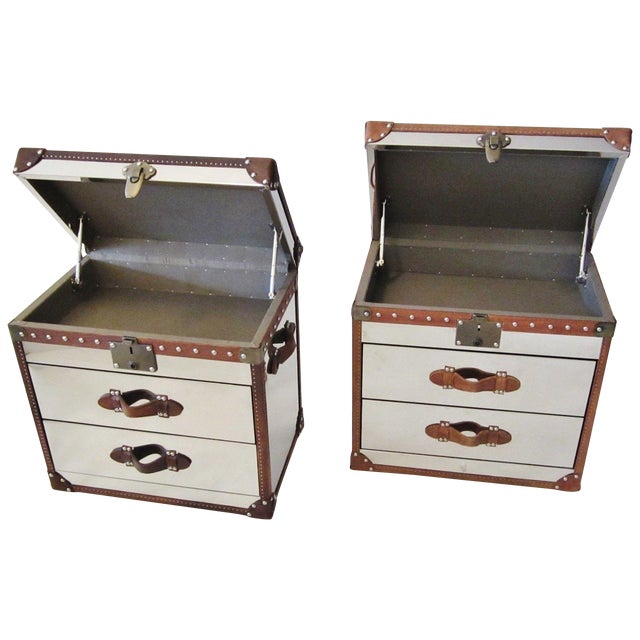 Restoration Hardware Trunk Chest NightstandsPair Chairish
