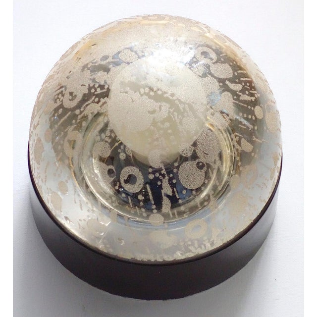 Glass Vintage Space Age Spherical Ceiling Light in Bakelite and Glass from Teka, 1970s For Sale - Image 7 of 7
