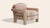 Contemporary Rose Linen Elio Lounge Chair by Ceraudo For Sale - Image 3 of 7