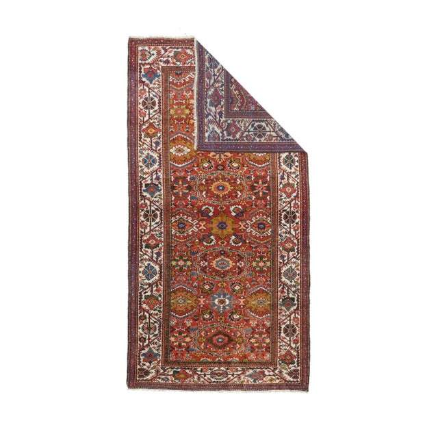 Antique Mahal Rug 4'6'' x 8'8'' For Sale - Image 4 of 11