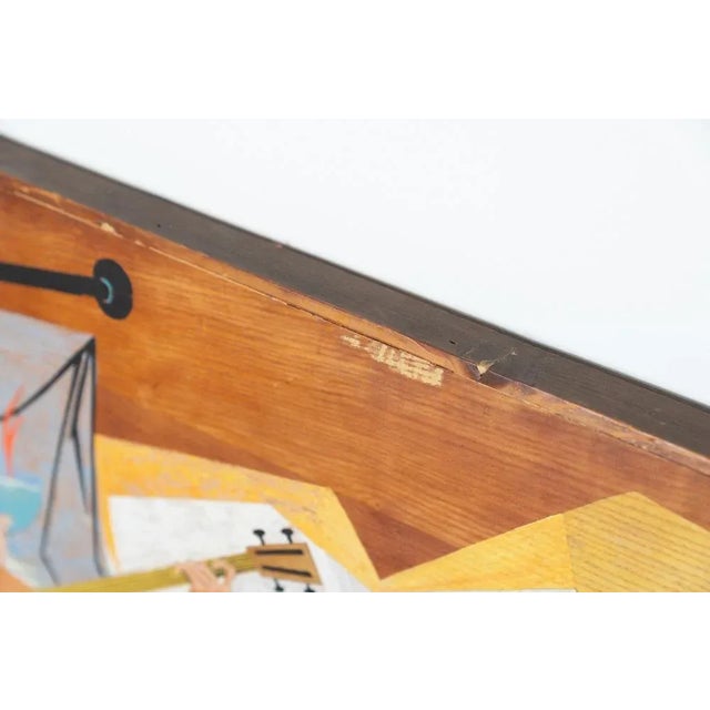 Menossi, Neapolitan Carnival, 1970-1980, Painting on Wood For Sale - Image 4 of 10