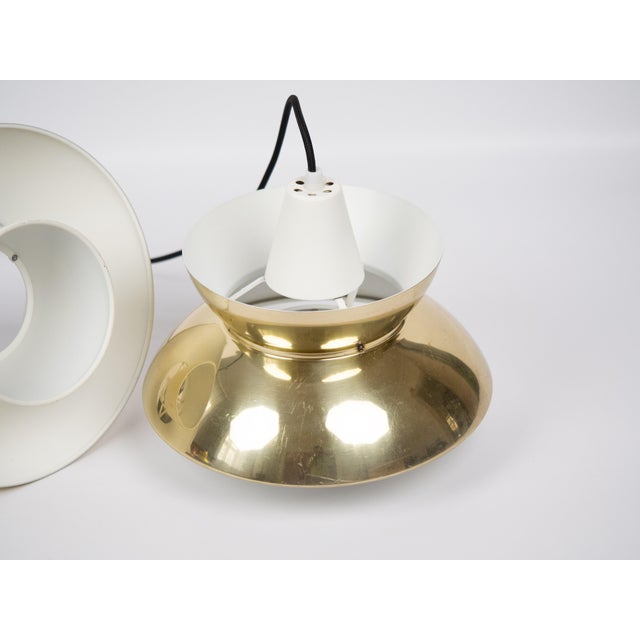 Metal Vintage Danish Pendant Lamps by Henning Klok for Louis Poulsen, 1950s, Set of 2 For Sale - Image 7 of 15