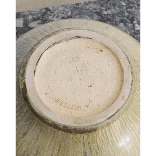 Danish Mid Century Decorative Grey Stoneware Bowl by Arne Bang, 1950s For Sale - Image 6 of 7