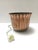Mid-Century Modern Round Embossed Copper Vase in the style of Egidio Casagrande, Italy, 1950s For Sale - Image 3 of 11