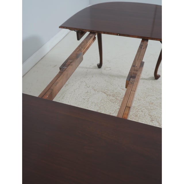 Ethan Allen Queen Anne Cherry Dining Room Table For Sale - Image 10 of 18