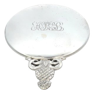 Tiffany & Co Pineapple Hand Mirror Sterling Silver 58 Grams Estate For Sale