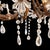 Large French Six-Arm Chandelier with Flowers, 1920s For Sale - Image 3 of 9
