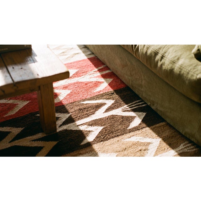 Textile Early 20th Century Navajo Pictorial rug with Corn Design 4'6'' x 8'8'' For Sale - Image 7 of 9