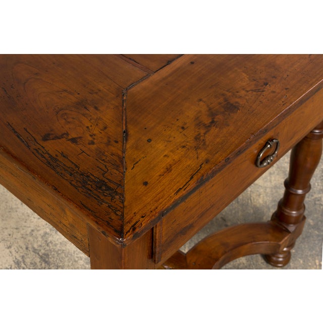 Antique Late 19th Century French Provincial Fruitwood Dining Table For Sale - Image 11 of 18