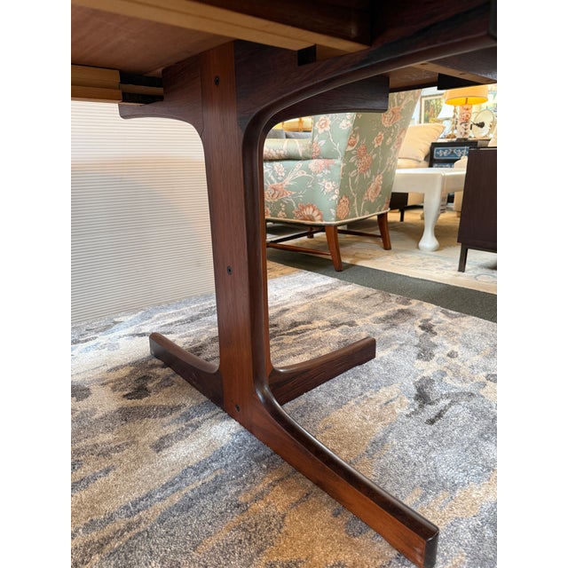 Wood Zebra Wood Extension Dining Table, 48 Inches For Sale - Image 7 of 12