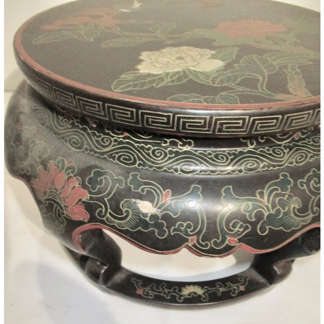 Chinese Painted Miniature Table Top Stand For Sale - Image 4 of 10