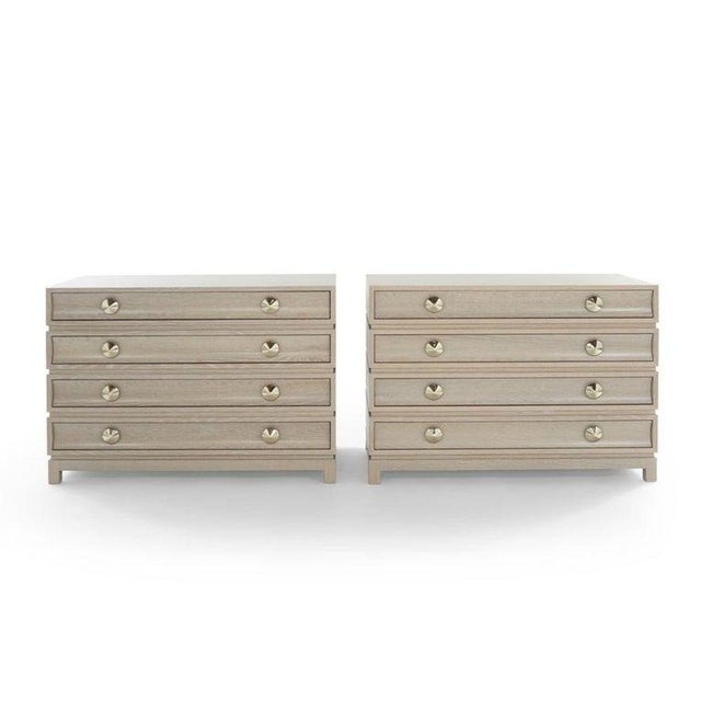 Stacked Dressers in Limed Oak - a Pair For Sale In New York - Image 6 of 16
