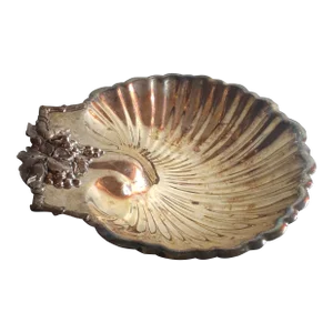1960s Reed & Barton Silverplated Footed Shell Bowl