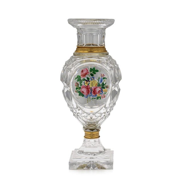 Antique French Baccarat and Ormolu Mounted the Jokelson Vases, 1830, Set of 2 For Sale - Image 8 of 18