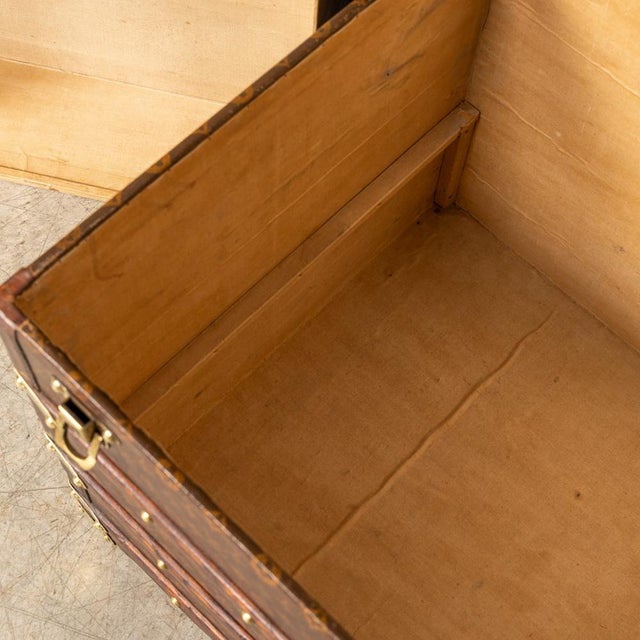 Antique French Trunk in Monogram Canvas from Louis Vuitton, 1910 For Sale - Image 18 of 18