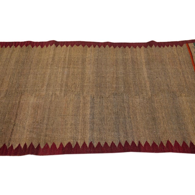 2020s 2020s Modern Kilim Handmade Multicolor Geometric Wool Runner For Sale - Image 5 of 7