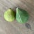 Delightful vintage Italian alabaster stone green plums, one slightly bigger and greener than the other … a darling set!...