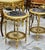 French Elegant French Louis XV Side Table With Floral Marquetry & Gilt Details For Sale - Image 3 of 6