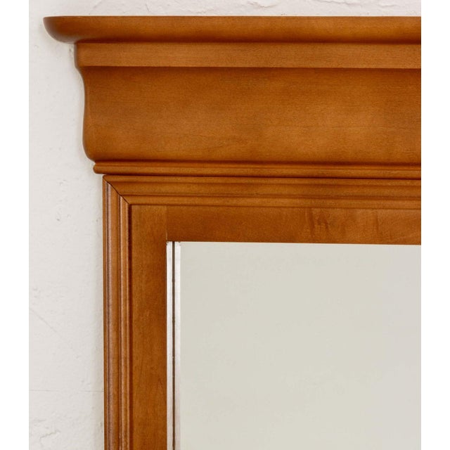 Canadian Neoclassical Style Maple Framed Mirror For Sale - Image 4 of 9