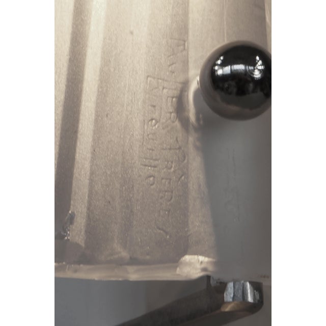 Muller Freres French Art Deco Geometric Glass Table Lamp - 1930s For Sale - Image 10 of 12