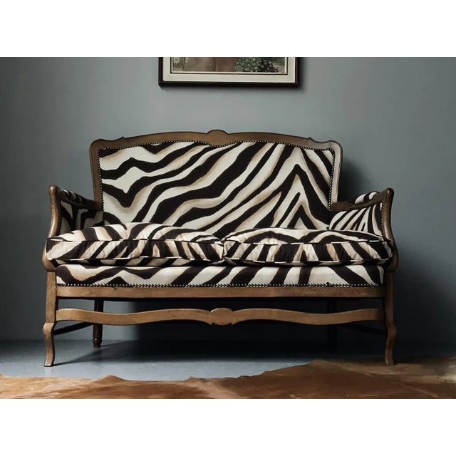 Ralph Lauren Zebra Loveseat Chairish