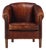Dutch Art Deco Style Leather Club Chair, C. 1950. For Sale