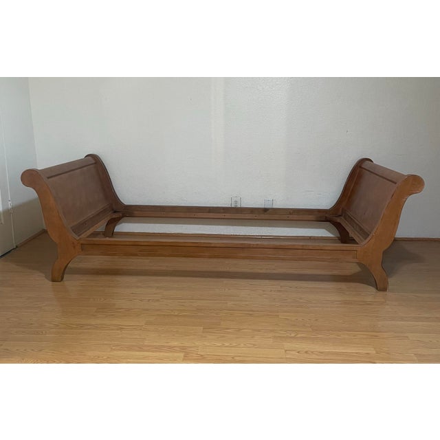 Century Furniture Contemporary Sleigh Style Wood Daybed by Century Furniture, Cazzy Collection For Sale - Image 4 of 12