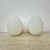 1970s Vintage Egg Shaped Table Lamps in Opaline Glass, 1970s, Set of 2 For Sale - Image 5 of 12