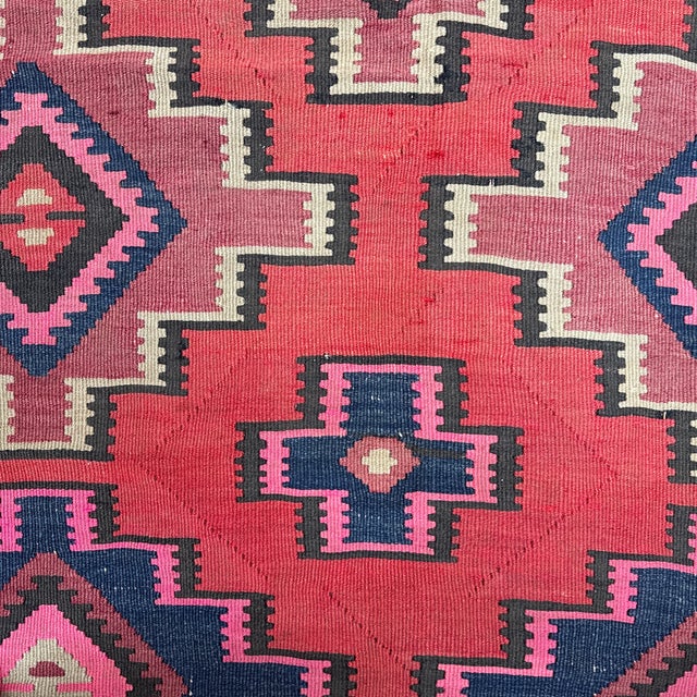 5ft 8in × 10ft Turkish Kilim Area Rug For Sale In San Francisco - Image 6 of 12