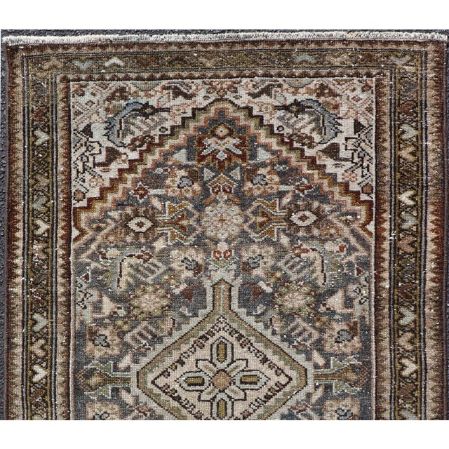 Antique Persian Malayer Rug With Central Medallion 2'5 X 3'11 For Sale In Atlanta - Image 6 of 10
