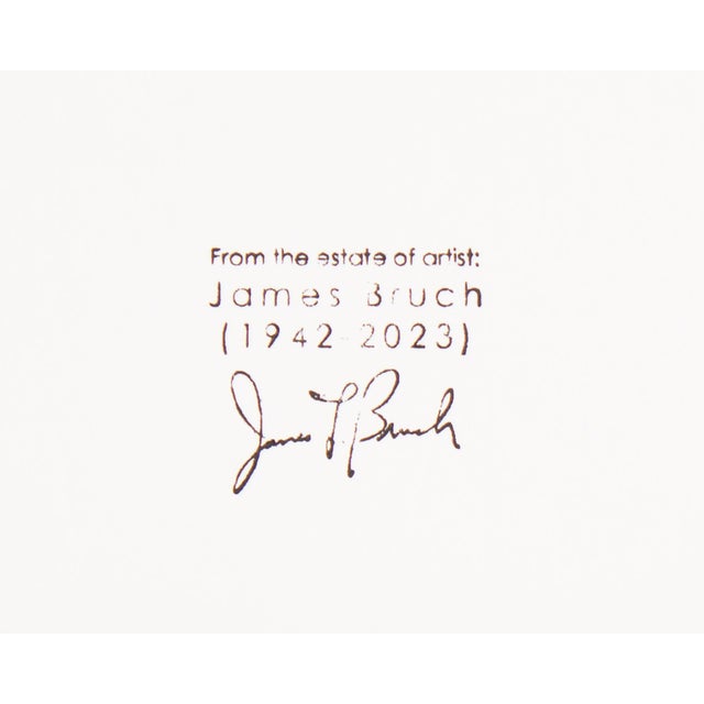 Abstract Mixed Media Drawing by James L. Bruch For Sale - Image 4 of 7