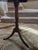 Brown Pie Crust Tilt Top Table With Turned Tripod Base Brass Claw Feet For Sale - Image 8 of 13