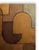 Contemporary Contemporary Geometric Abstract Oil and Cold Wax Painting Small Square Study Earth Tones by Stephen Cimini For Sale - Image 3 of 6