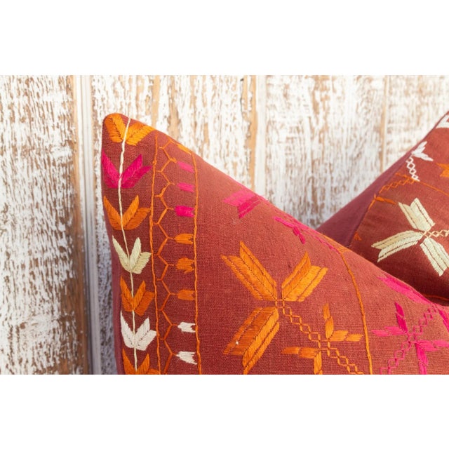 Jiya Antique Indian Folk Pillow For Sale In Los Angeles - Image 6 of 10