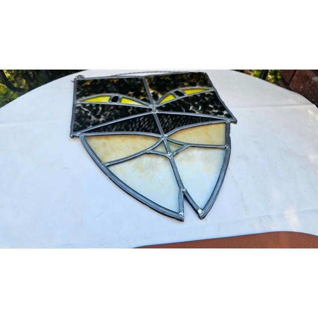Stained Glass Owl Window, 1960s For Sale - Image 6 of 9