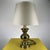 Vintage Lamp with Golden Metal Base For Sale - Image 6 of 6