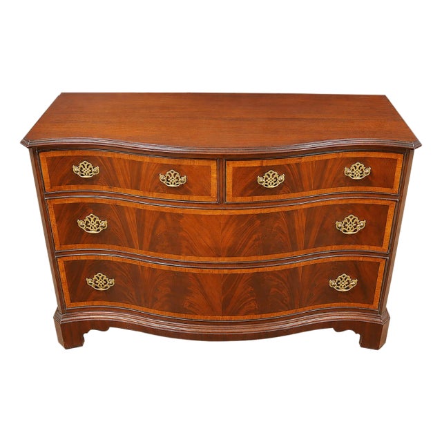 Nvin0617 Hickory Serpentine Dresser For Sale