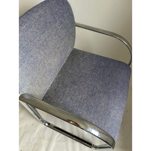 1980s Modern Steelcase Armchair For Sale - Image 9 of 10