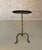 Metal Spanish Hand-Forged Iron Drinks Table With Hammered Top and Gold Patina For Sale - Image 7 of 13