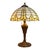 1920s Arts & Crafts Bradley & Hubbard Style Stained Leaded Glass Table Lamp For Sale - Image 10 of 11
