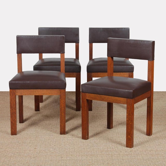 Vintage Chairs by Emiel Veranneman, 1960, Set of 4 For Sale - Image 9 of 9