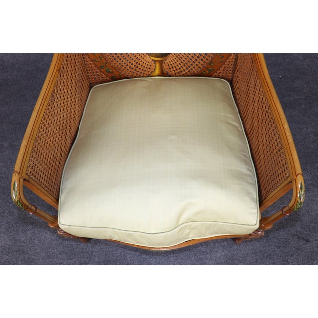English English Adams Style Cane Back Bergere Armchair For Sale - Image 3 of 7