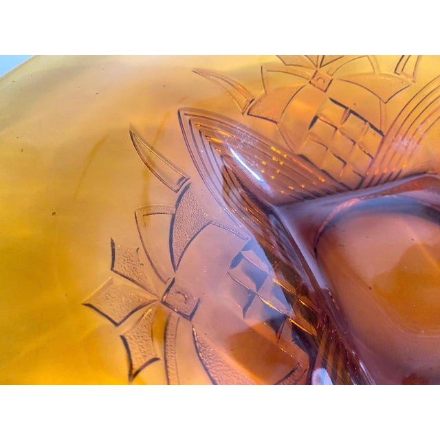 French Art Deco Glass Dish, 1940 For Sale - Image 12 of 16