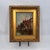 Gold Antique European Harbor Village Oil Painting in Ornate Gilt Frame For Sale - Image 8 of 12